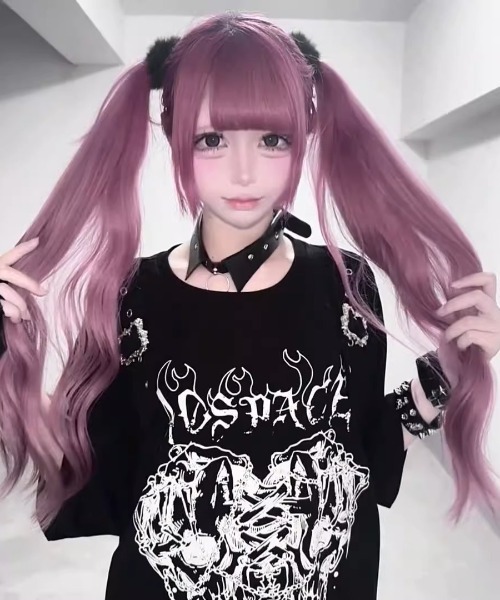 NOVESSEL(ノベセル)の「『AOSPACE』スカルプリントTシャツ(Tシャツ/カットソー・レディース・ブラック/ホワイト・FREE)」の4枚目の写真