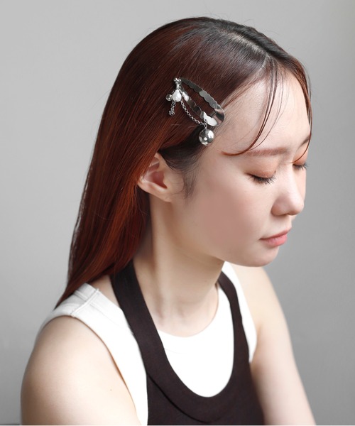 チャーム×チェーンスリーピン（その他ヘアアクセサリー）｜ANEMONE
