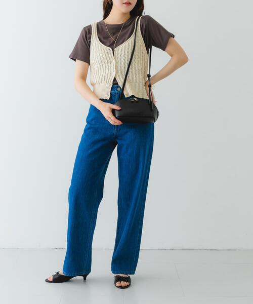 RODE SKO（ロデスコ）の「ADD CULUMN　FIGRE POCHETTE（ショルダーバッグ・レディース・ブラック/ブラウン/アイボリー・-）」の7枚目の写真