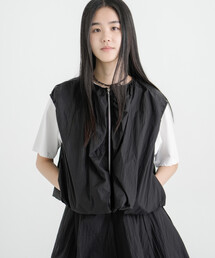 eunoia | ナイロン ジップベスト WOMEN
