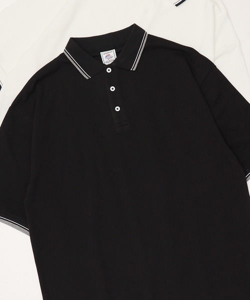 JEMORGAN（ジェーイーモーガン）の「【JEMORGAN / ジェーイーモーガン】ＴＣカノコエリライン入りポロシャツ　POLO（ポロシャツ・メンズ・ブラック/ベージュ/ホワイト/ネイビー・XL/L/M）」の2枚目の写真