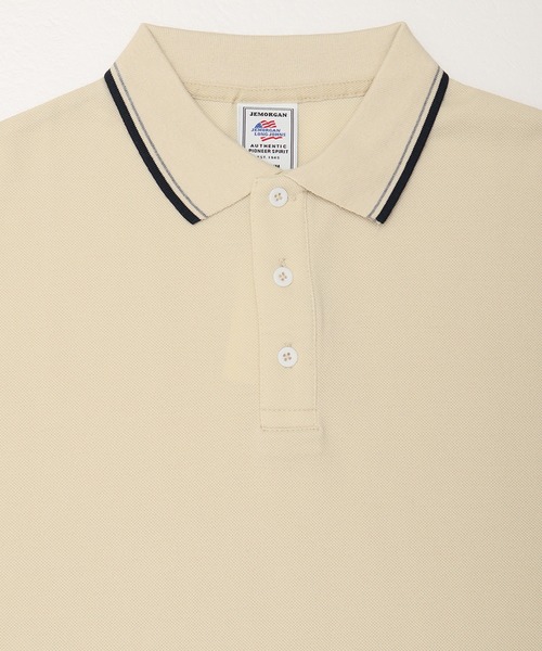 JEMORGAN（ジェーイーモーガン）の「【JEMORGAN / ジェーイーモーガン】ＴＣカノコエリライン入りポロシャツ　POLO（ポロシャツ・メンズ・ブラック/ベージュ/ホワイト/ネイビー・XL/L/M）」の16枚目の写真