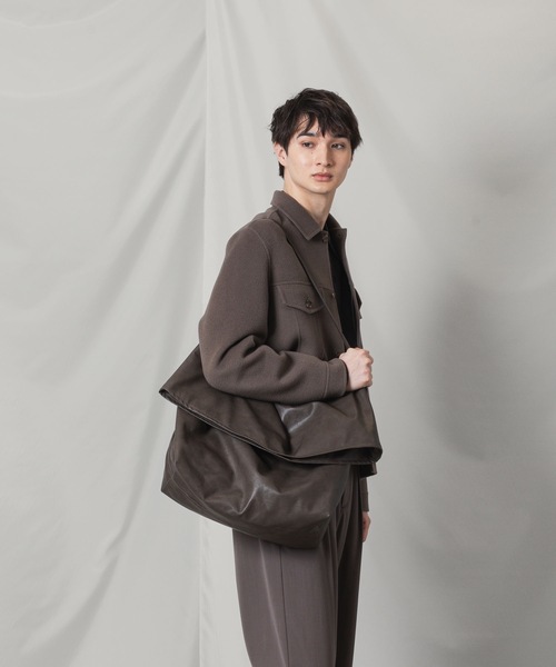 シンセティックレザー ショルダーバッグ / SYNTHETIC LEATHER SHOULDER