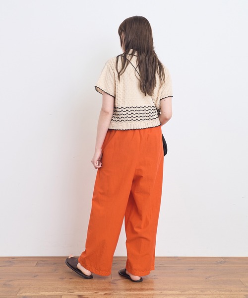 AMBIDEX（アンビデックス）の「透かし編み 襟付きプルオーバー（ニット/セーター・レディース・キナリ/ブラック・FREE）」の14枚目の写真