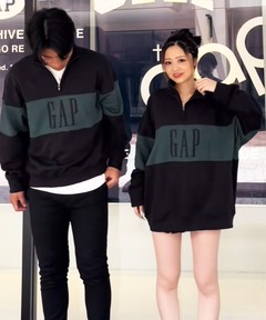 ヴィンテージソフト Gapロゴ オーバーサイズ ハーフジッププルオーバー 94571321_8_d_240.jpg
