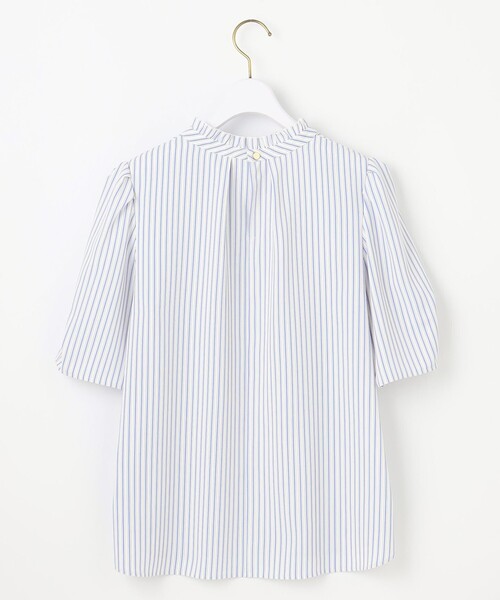 ANY SIS（エニィスィス）の「【洗える】フリルネックスタンド ブラウス（シャツ/ブラウス・レディース・スカイブルー系1/ホワイト系/ピンク系1/ネイビー系・2）」の2枚目の写真