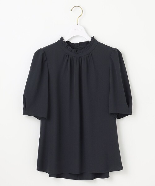ANY SIS（エニィスィス）の「【洗える】フリルネックスタンド ブラウス（シャツ/ブラウス・レディース・スカイブルー系1/ホワイト系/ピンク系1/ネイビー系・2）」の14枚目の写真