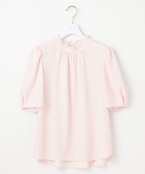 ANY SIS（エニィスィス）の「【洗える】フリルネックスタンド ブラウス（シャツ/ブラウス・レディース・スカイブルー系1/ホワイト系/ピンク系1/ネイビー系・2）」の15枚目の写真