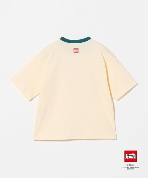 green label relaxing(グリーンレーベルリラクシング)の「【別注】<TOMICA>リンガーTシャツ 2 / キッズ 100cm-120cm(Tシャツ/カットソー・キッズ・オフホワイト/ライトブルー/ダークグレー・100cm/120cm/110cm)」の4枚目の写真