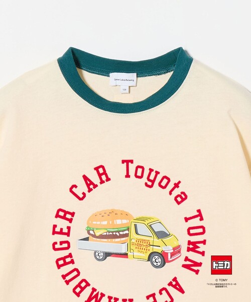 green label relaxing(グリーンレーベルリラクシング)の「【別注】<TOMICA>リンガーTシャツ 2 / キッズ 100cm-120cm(Tシャツ/カットソー・キッズ・オフホワイト/ライトブルー/ダークグレー・100cm/120cm/110cm)」の5枚目の写真