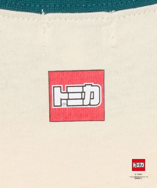 green label relaxing(グリーンレーベルリラクシング)の「【別注】<TOMICA>リンガーTシャツ 2 / キッズ 100cm-120cm(Tシャツ/カットソー・キッズ・オフホワイト/ライトブルー/ダークグレー・100cm/120cm/110cm)」の8枚目の写真