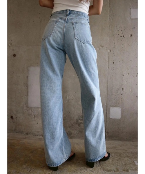 TRUNC（トランクエイティーエイト）の「Semi Flared Denim / セミフレアデニム（デニムパンツ・レディース・ブルー・SMALL/MEDIUM）」の22枚目の写真