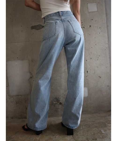 TRUNC（トランクエイティーエイト）の「Semi Flared Denim / セミフレアデニム（デニムパンツ・レディース・ブルー・SMALL/MEDIUM）」の21枚目の写真