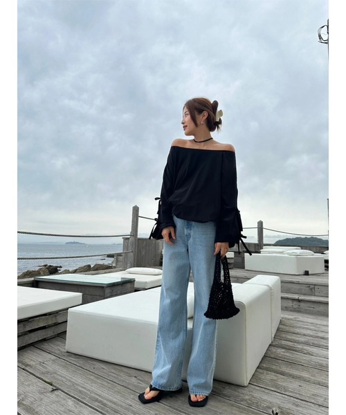 TRUNC（トランクエイティーエイト）の「Semi Flared Denim / セミフレアデニム（デニムパンツ・レディース・ブルー・SMALL/MEDIUM）」の18枚目の写真