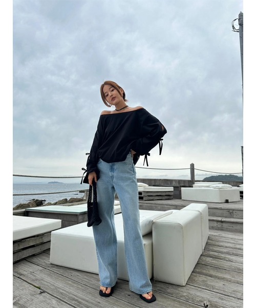 TRUNC（トランクエイティーエイト）の「Semi Flared Denim / セミフレアデニム（デニムパンツ・レディース・ブルー・SMALL/MEDIUM）」の17枚目の写真