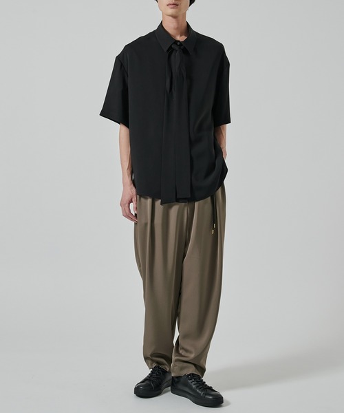 別注 Dry Stretch Twill Side Drawstring Relax Wide Tapered Pa