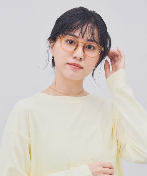 Zoff（ゾフ）の「ウェリントン型 メガネ｜クリアカラー｜伊達メガネ 度付きメガネ｜ユニセックス｜読書 ビジネス｜Zoff｜CLASSIC（メガネ・メンズ・クリア/クリアブルー/レッド/ブラウン系8・FREE）」の7枚目の写真