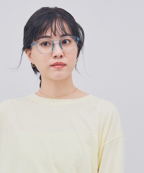 Zoff（ゾフ）の「ウェリントン型 メガネ｜クリアカラー｜伊達メガネ 度付きメガネ｜ユニセックス｜読書 ビジネス｜Zoff｜CLASSIC（メガネ・メンズ・クリア/クリアブルー/レッド/ブラウン系8・FREE）」の12枚目の写真