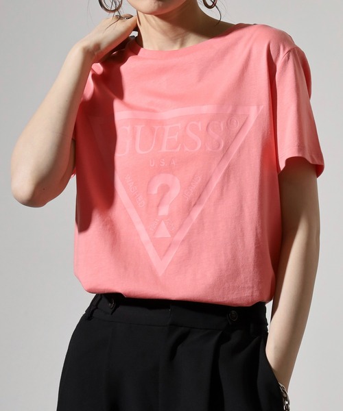Guess(ゲス)の「GUESS ADELE SS CN TEE Tシャツ(Tシャツ/カットソー・レディース・ライトパープル/ピンク・S/M)」の10枚目の写真