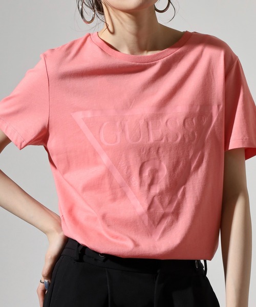 Guess(ゲス)の「GUESS ADELE SS CN TEE Tシャツ(Tシャツ/カットソー・レディース・ライトパープル/ピンク・S/M)」の12枚目の写真