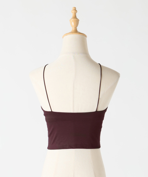 EMILY WEEK×FRAMeWORK Vラインクロップドブラキャミソール（その他