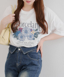 アンティークフラワーBIGTシャツ