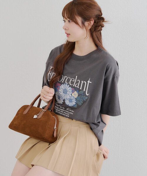 セール】アンティークフラワーBIGTシャツ（Tシャツ/カットソー