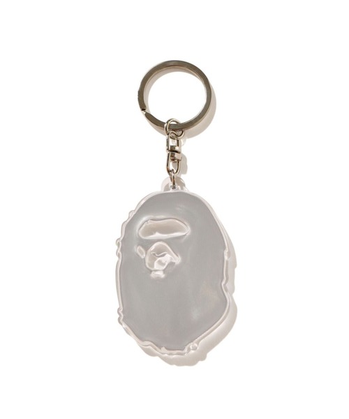 A BATHING APE（アベイシングエイプ）の「APE HEAD REFLECTIVE KEYCHAIN（キーホルダー・メンズ・ホワイト/ブラック/イエロー/オレンジ・FREE）」の3枚目の写真