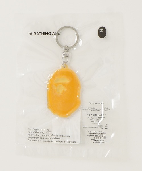 A BATHING APE（アベイシングエイプ）の「APE HEAD REFLECTIVE KEYCHAIN（キーホルダー・メンズ・ホワイト/ブラック/イエロー/オレンジ・FREE）」の12枚目の写真