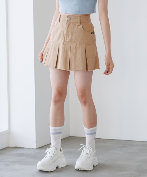 デニムスソプリーツスカート（スカート）｜repipi armario（レピピ