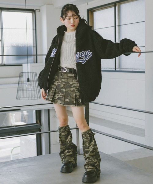 repipi armario(レピピ アルマリオ)の「デニムスソプリーツスカート(スカート・キッズ・ブラック/ライトブルー/ベージュ/ブルー系その他/カモフラージュ/ライトベージュ/ブルー系その他2/レオパード/ブルー系その他3・SMALL/MEDIUM/LARGE)」の12枚目の写真