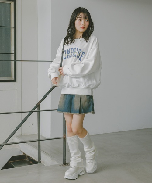 repipi armario(レピピ アルマリオ)の「デニムスソプリーツスカート(スカート・キッズ・ブラック/ライトブルー/ベージュ/ブルー系その他/カモフラージュ/ライトベージュ/ブルー系その他2/レオパード/ブルー系その他3・SMALL/MEDIUM/LARGE)」の21枚目の写真