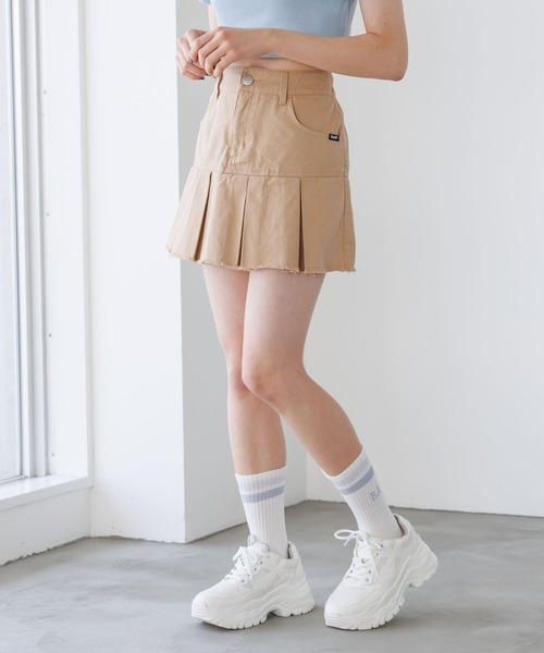 デニムスソプリーツスカート（スカート）｜repipi armario（レピピ