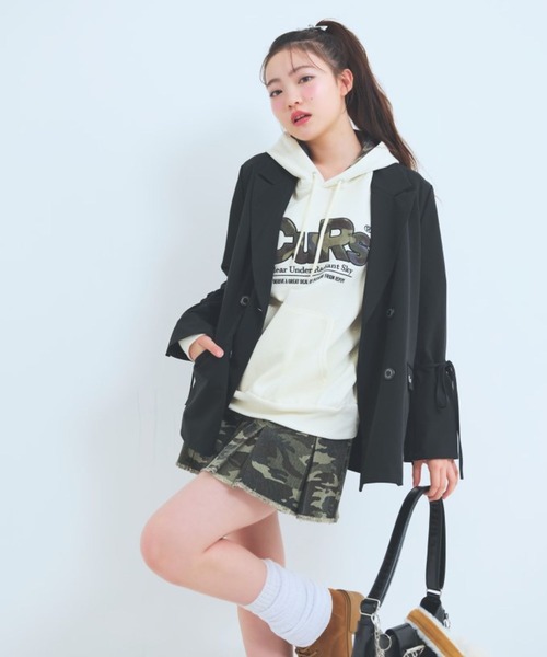 repipi armario(レピピ アルマリオ)の「デニムスソプリーツスカート(スカート・キッズ・ブラック/ライトブルー/ベージュ/ブルー系その他/カモフラージュ/ライトベージュ/ブルー系その他2/レオパード/ブルー系その他3・SMALL/MEDIUM/LARGE)」の10枚目の写真