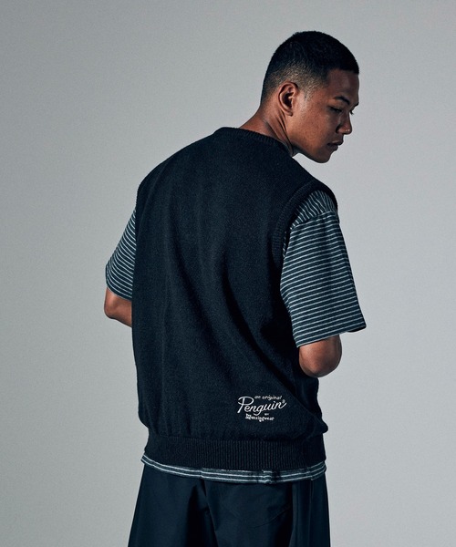 THE BOLDMAN Vネックヘビースウェット　完売品 セール】Penguin by Munsingwear/ペンギンバイマンシングウェア