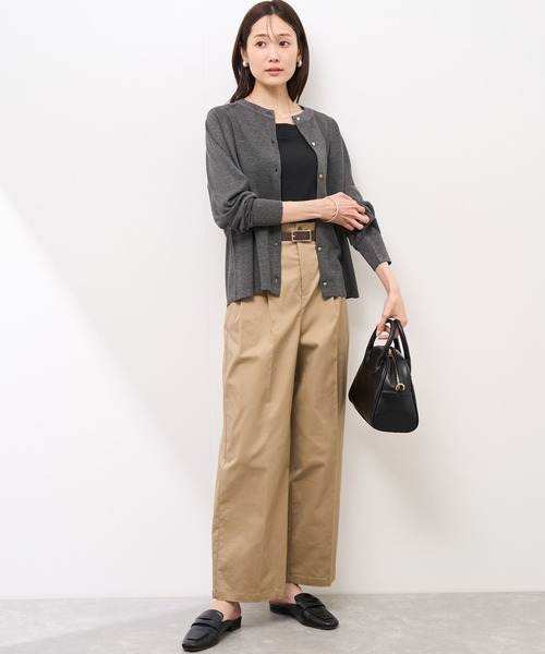 カーディガン 「emur/エミュール」インターシャバックロゴカーディガン レディース ROPÉ PICNIC(ロペピクニック) / 【emur/エミュール】インター