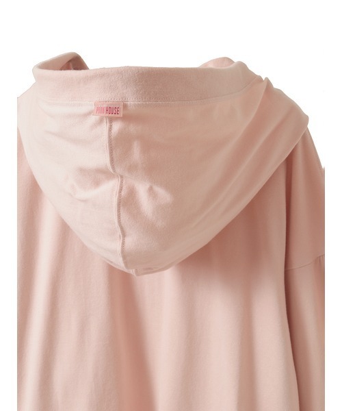 期間お値下げ〜PINK HOUSE フード付きカーディガンパーカー ロゴプリントフード付きカーディガン（パーカー）｜PINK HOUSE（ピンク