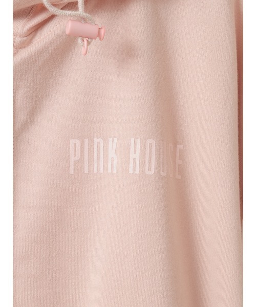 ロゴプリントフード付きカーディガン（パーカー）｜PINK HOUSE（ピンク