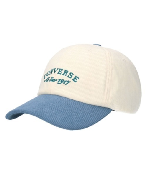 CONVERSE(コンバース)の「converse/コンバース CN TRICOT CORDUROY 6P CAP(キャップ・レディース・ブルー/ブラック/レッド系その他・57~59cm)」の2枚目の写真