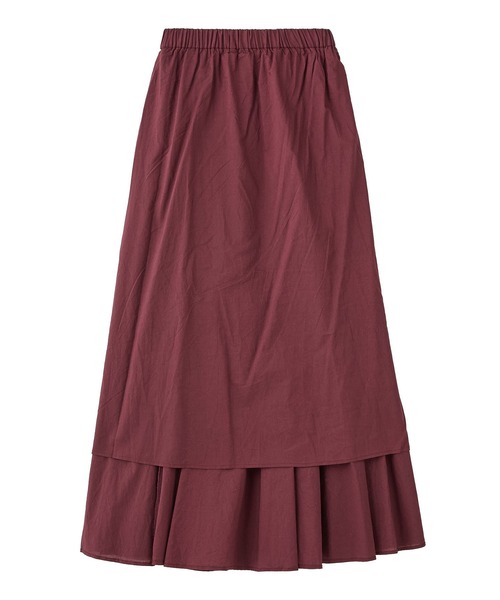 ROSE BUD（ローズバッド）の「FLARED MAXI SKIRT（スカート・レディース・ブラック/ホワイト/バーガンディー・ONE SIZE）」の13枚目の写真