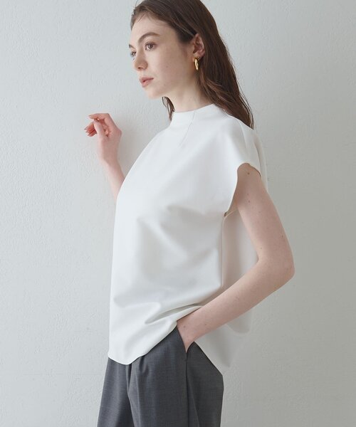 Drawing Numbers（ドローイング ナンバーズ）の「【Drawing Numbers】ダブルクロスボトルフレンチブラウス（シャツ/ブラウス・レディース・ブラック/ホワイト/ライトグレー・38）」の18枚目の写真