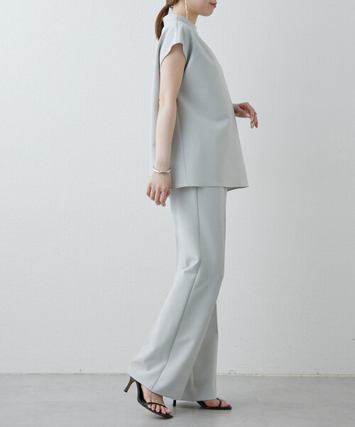 Drawing Numbers（ドローイング ナンバーズ）の「【Drawing Numbers】ダブルクロスボトルフレンチブラウス（シャツ/ブラウス・レディース・ブラック/ホワイト/ライトグレー・38）」の12枚目の写真