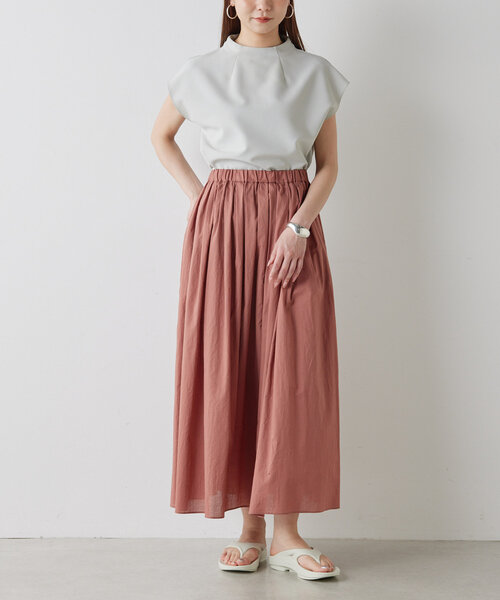 Drawing Numbers（ドローイング ナンバーズ）の「【Drawing Numbers】ダブルクロスボトルフレンチブラウス（シャツ/ブラウス・レディース・ブラック/ホワイト/ライトグレー・38）」の14枚目の写真