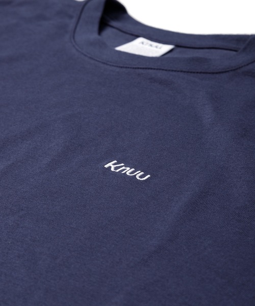 Knuu（ヌウ）の「Small Logo Heavy Crewneck T-Shirt / ヘビーベーシックロゴ刺繍入りTシャツ（Tシャツ/カットソー・メンズ・ホワイト/ブラック/ネイビー・MEDIUM/SMALL/X-LARGE/LARGE）」の15枚目の写真