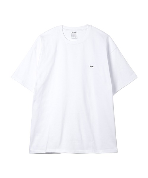 Knuu(ヌウ)の「Small Logo Heavy Crewneck T-Shirt / ヘビーベーシックロゴ刺繍入りTシャツ(Tシャツ/カットソー・メンズ・ホワイト/ブラック/ネイビー・MEDIUM/SMALL/X-LARGE/LARGE)」の10枚目の写真