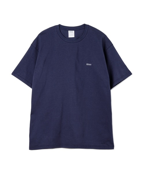 Knuu(ヌウ)の「Small Logo Heavy Crewneck T-Shirt / ヘビーベーシックロゴ刺繍入りTシャツ(Tシャツ/カットソー・メンズ・ホワイト/ブラック/ネイビー・MEDIUM/SMALL/X-LARGE/LARGE)」の14枚目の写真