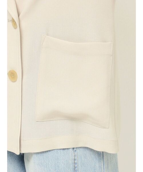 LAGUNAMOON(ラグナムーン)の「ロールアップジャケット(テーラードジャケット・レディース・ネイビー/ベージュ・FREE)」の14枚目の写真