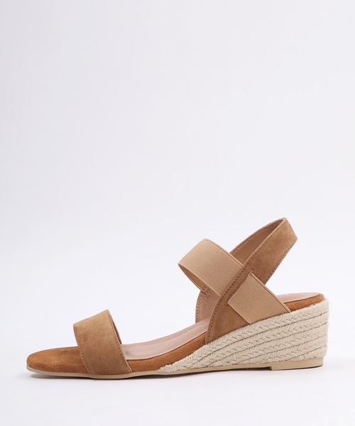 HIPS(ヒップス)の「ウェッジヒールジュートサンダル(サンダル・レディース・ブラック/グレイッシュベージュ/ブラウン・S/M/L)」の8枚目の写真