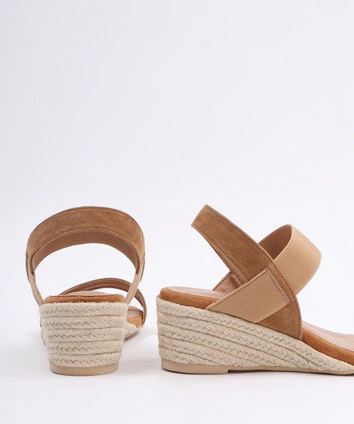 HIPS(ヒップス)の「ウェッジヒールジュートサンダル(サンダル・レディース・ブラック/グレイッシュベージュ/ブラウン・S/M/L)」の9枚目の写真