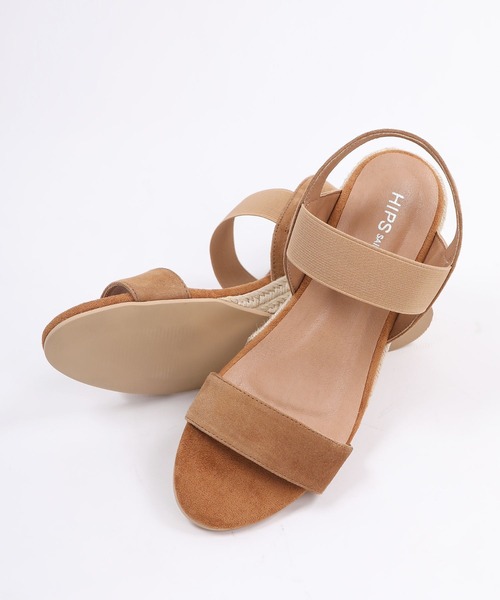 HIPS(ヒップス)の「ウェッジヒールジュートサンダル(サンダル・レディース・ブラック/グレイッシュベージュ/ブラウン・S/M/L)」の10枚目の写真